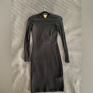 H&M one shoulder mesh dress